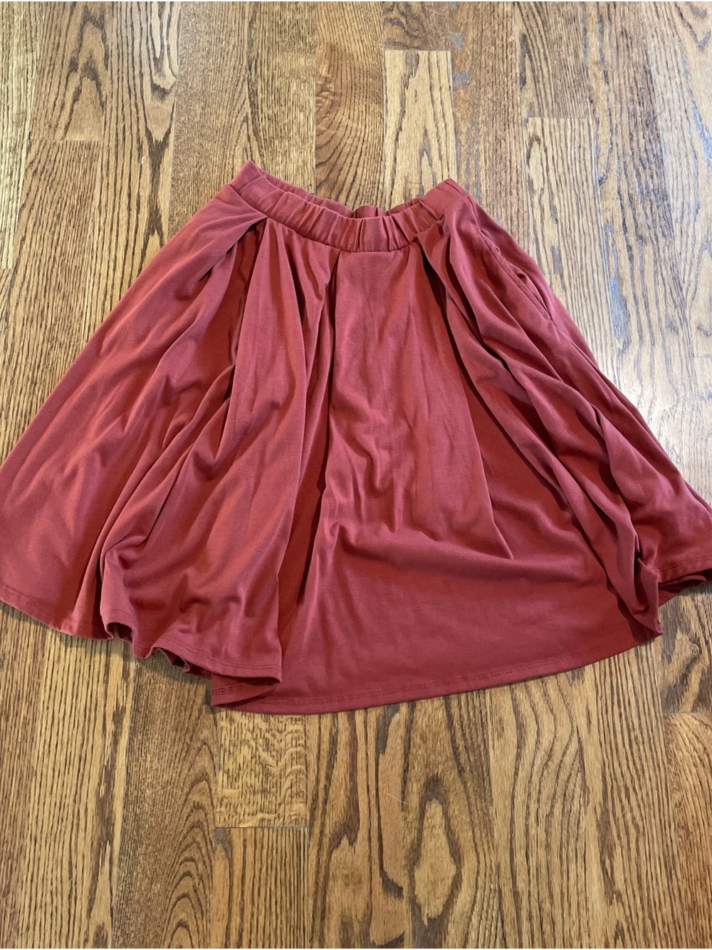 LuLaRoe rust skirt with pockets size XS